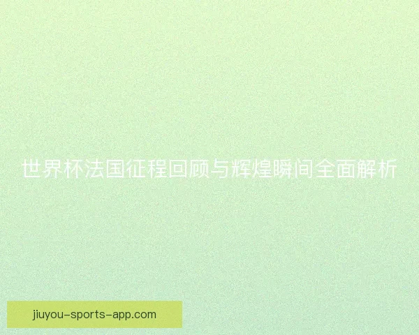 世界杯法国征程回顾与辉煌瞬间全面解析